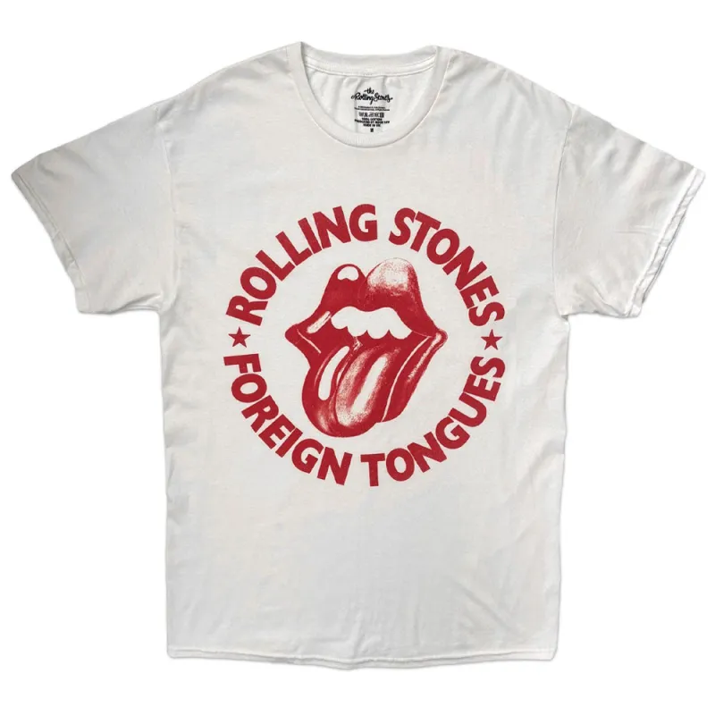 The Rolling Stones Foreign Tongues Circle T Shirt made by the Rolling Stones