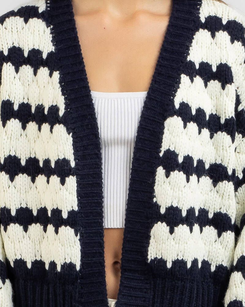 Top Of The Class Stripe Knit Cardigan sold by City Beach Australia product image thumbnail 4