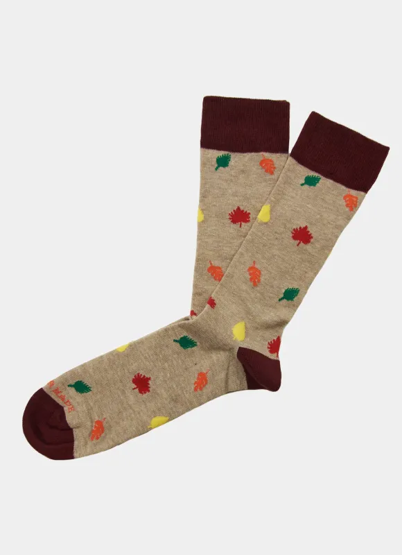 Fall Leaves Sock sold by Hammer Made