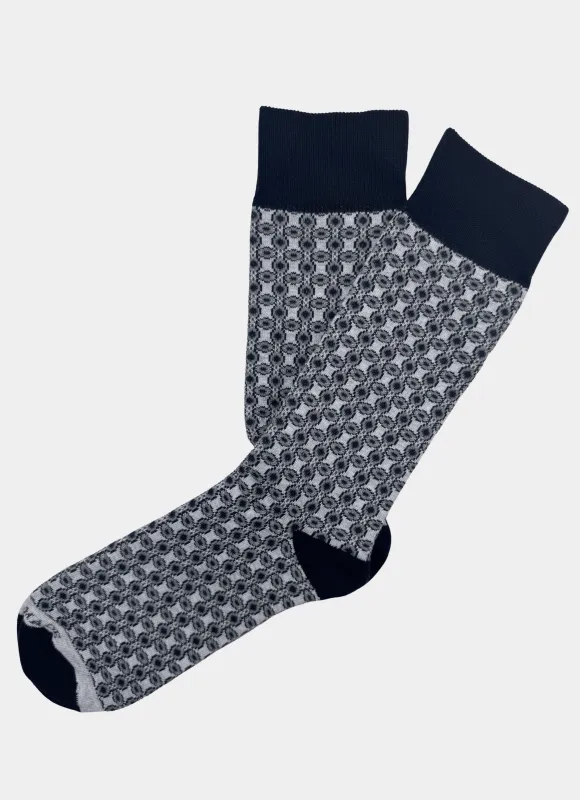 Schmetail Deco Floral Sock sold by Hammer Made