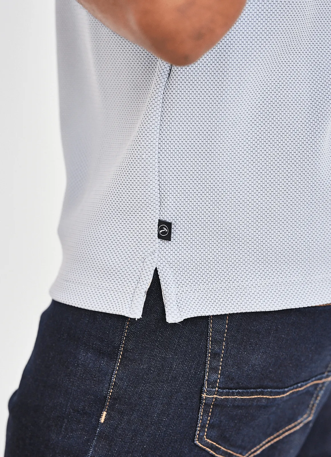 Jefferson Jacquard Stretch Polo sold by Hammer Made product image thumbnail 3