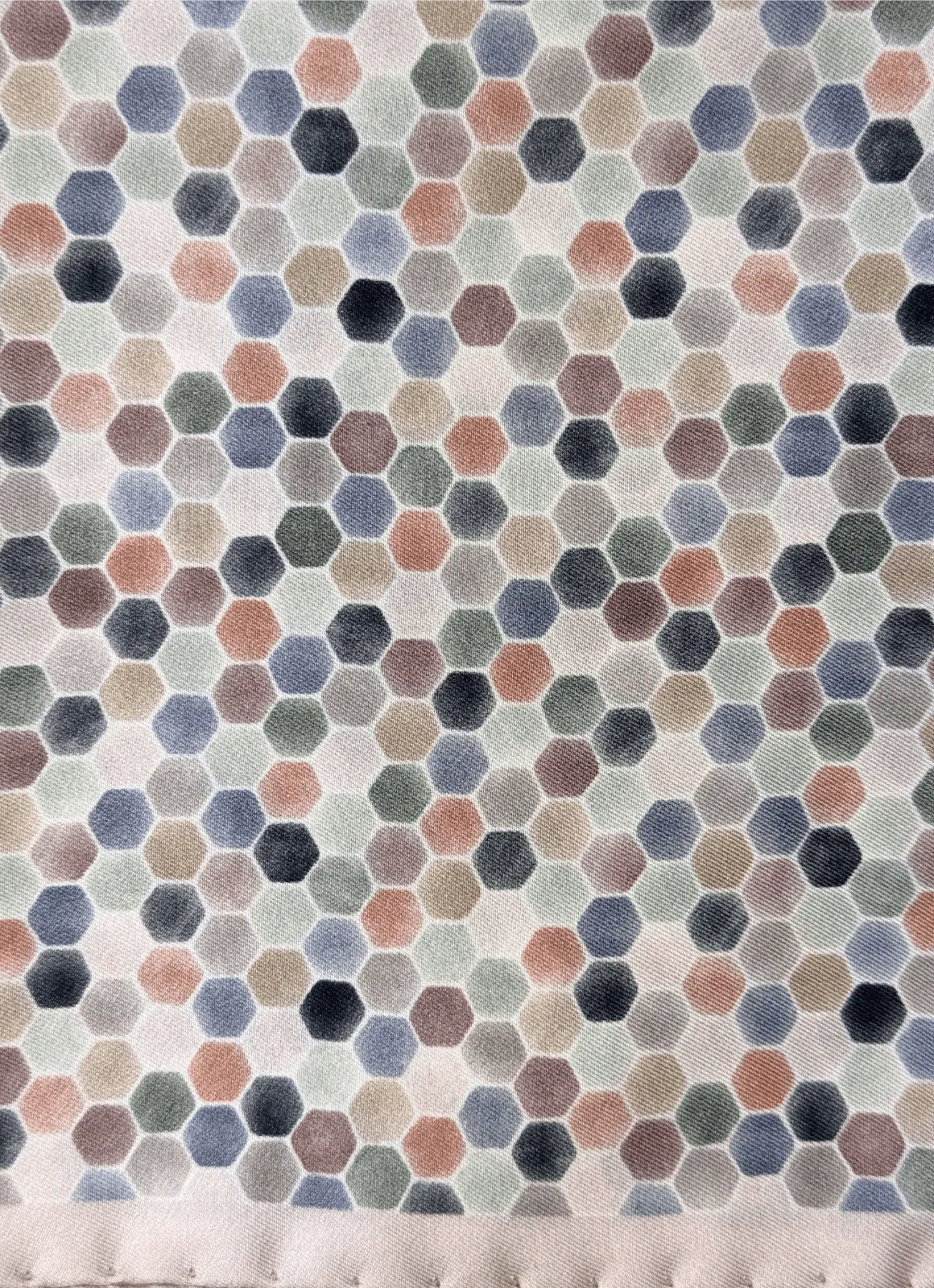 Multi Mosaic Tile Printed Silk Pocket Square sold by Hammer Made product image thumbnail 2