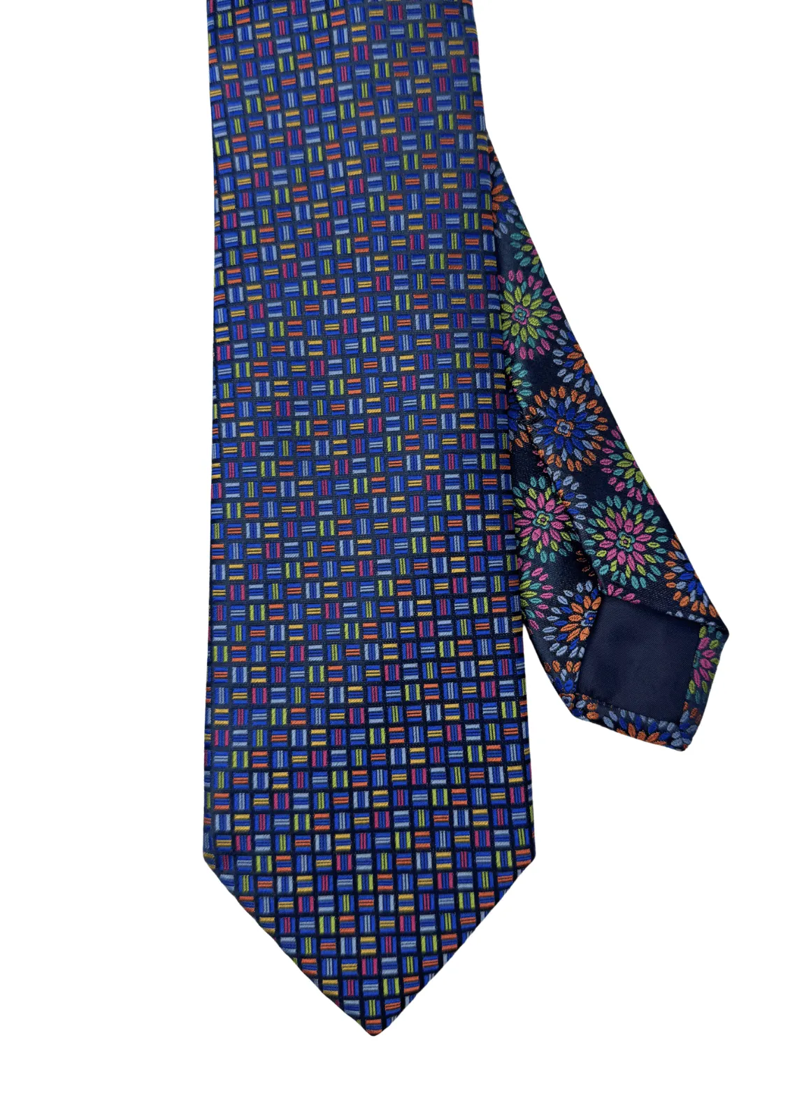 Multi Tick Silk Neck Tie sold by Hammer Made product image thumbnail 2