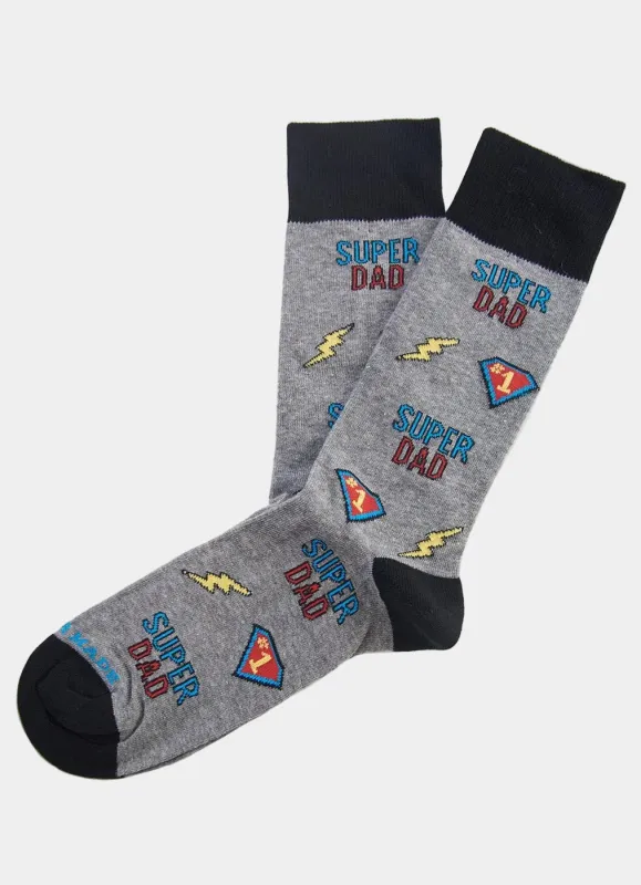 Super Dad Sock made by Hammer Made