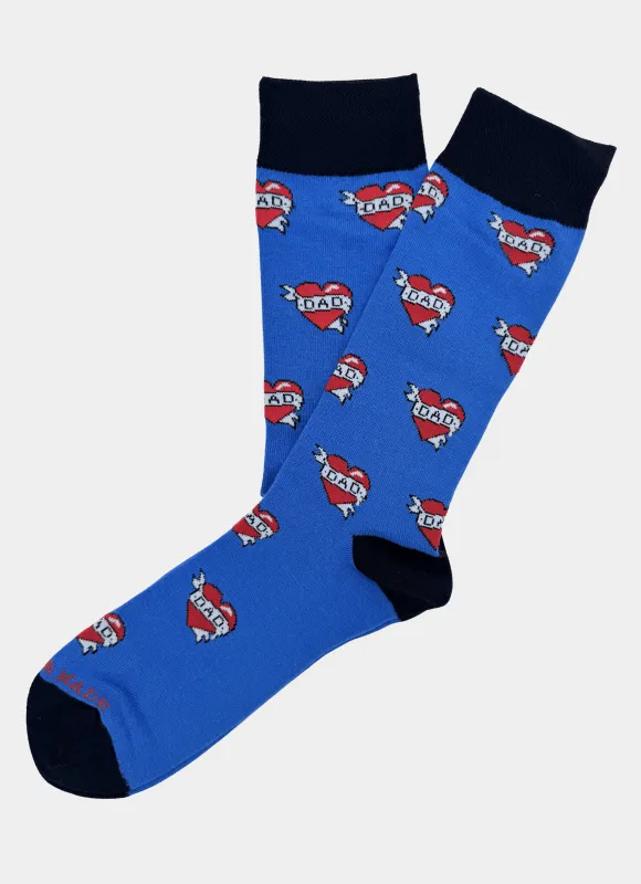 Dad Tattoo Sock made by Hammer Made