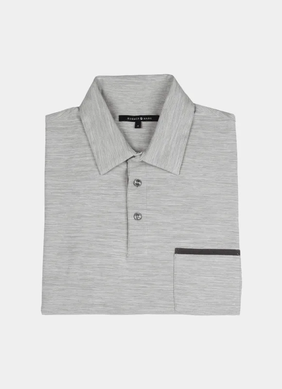 Zephyr Long Sleeve Stretch Polo made by Hammer Made