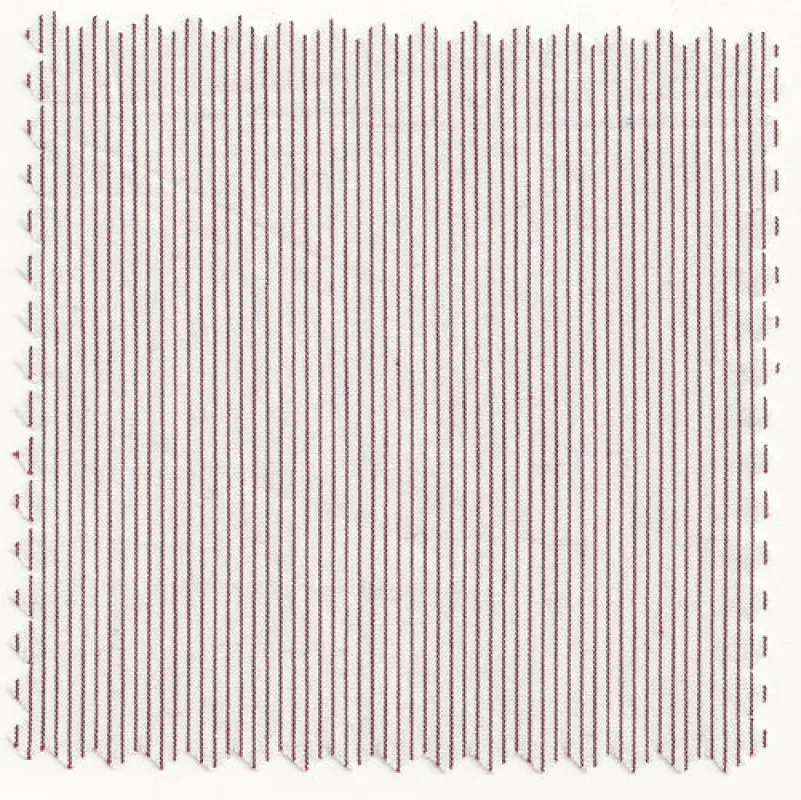 Classic Crimson Pencil Stripe Broadcloth #300 sold by Mercer and Sons