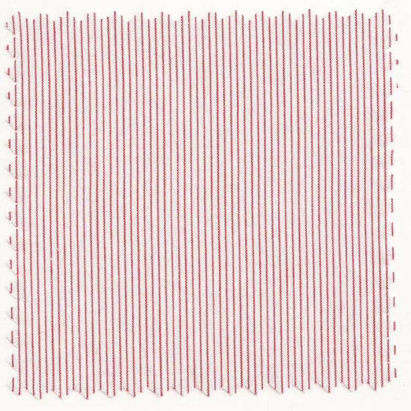 Vintage Victorian Red Pencil Stripe Broadcloth #300 sold by Mercer and Sons