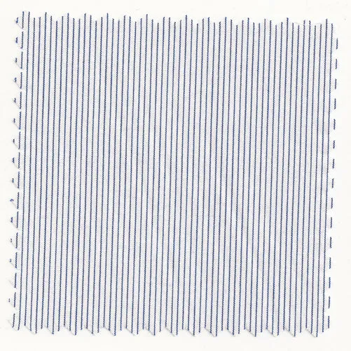 Vintage Blue Pima Cotton Pencil Stripe Broadcloth #300 sold by Mercer and Sons