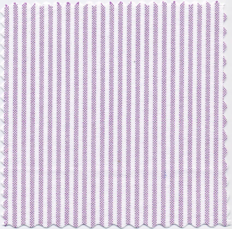 Heather & White University Stripe Two-Ply 100% Pima Cotton Oxford sold by Mercer and Sons
