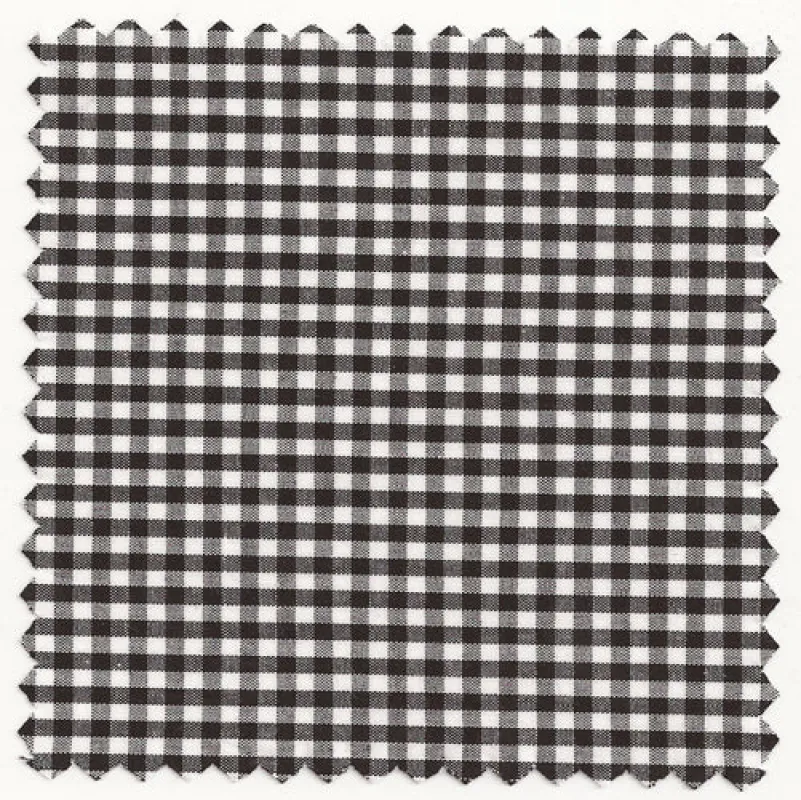 Vintage Black Check Broadcloth #835 sold by Mercer and Sons