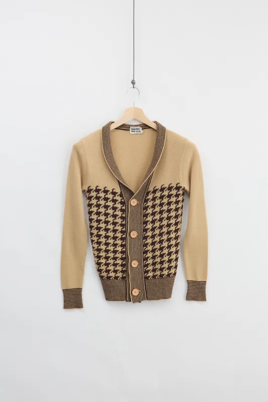 Italian Wool Knit Cardigan (S) made by Vintage