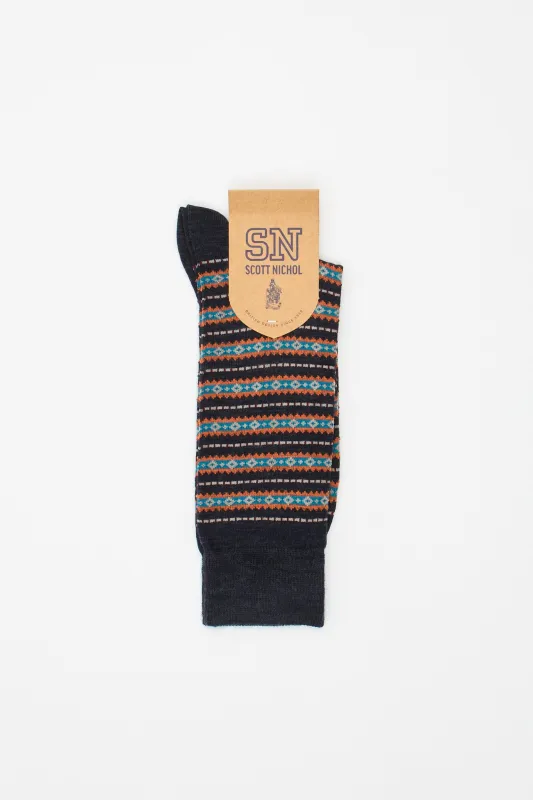 Callum Navy made by Pantherella