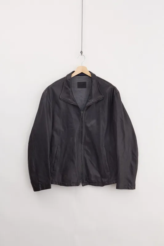 JOOP Leather Jacket (L) sold by Livid Jeans