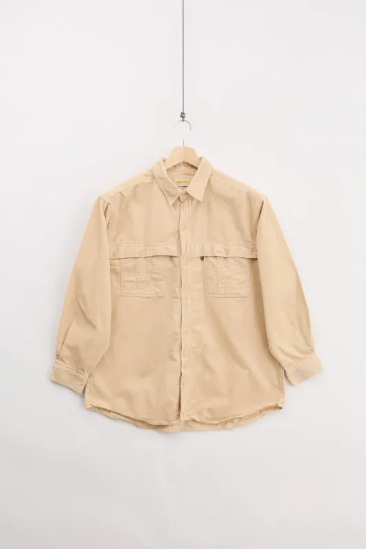 90's Wellness Corduroy Shirt (M) made by Vintage