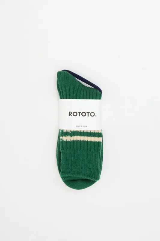 Merino Stripe Sock Green sold by Livid Jeans