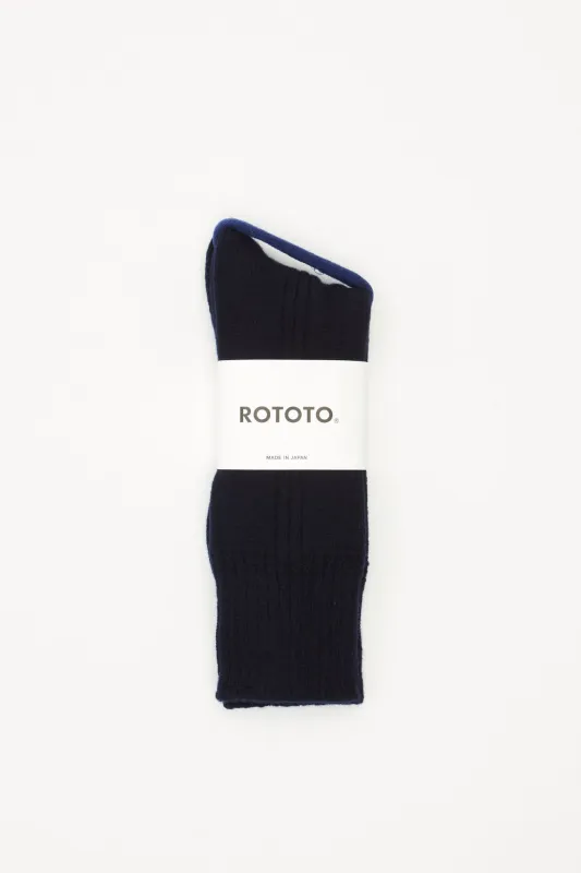 Merino Crew socks Navy sold by Livid Jeans