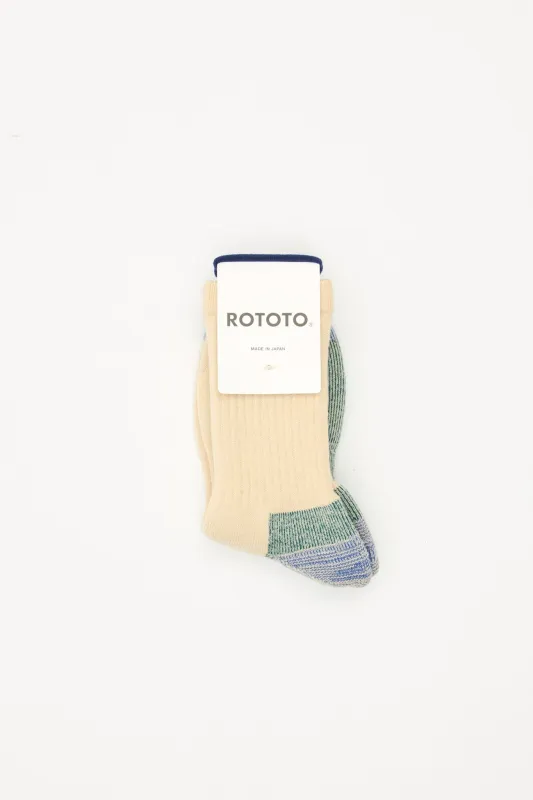 Double Face Merino Pile Socks Natural sold by Livid Jeans