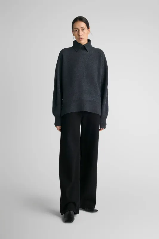 Mercer Charcoal Melange sold by Livid Jeans