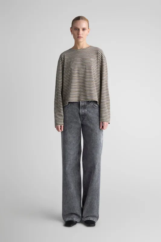 Mila Brown Multistripe made by Livid Jeans