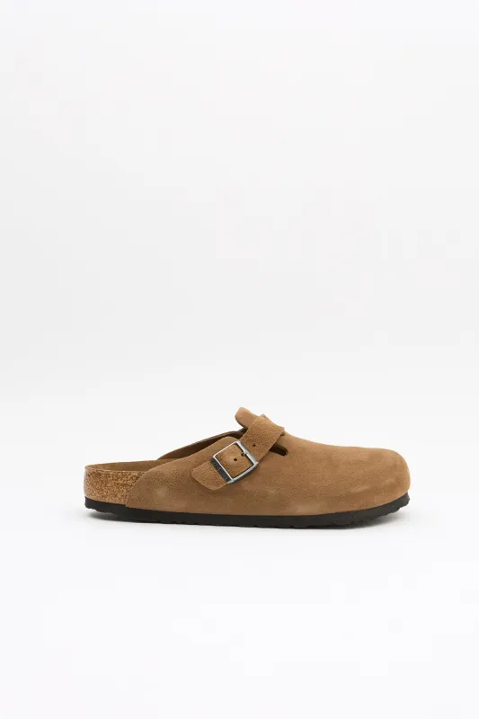 Boston Suede Dark Tea Tonal made by Birkenstock