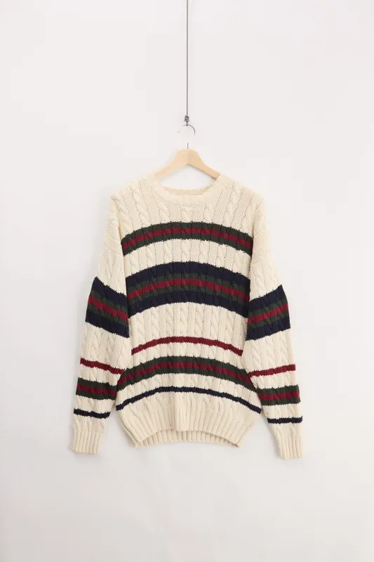 Vintage Knitted Sweater (L) made by Vintage