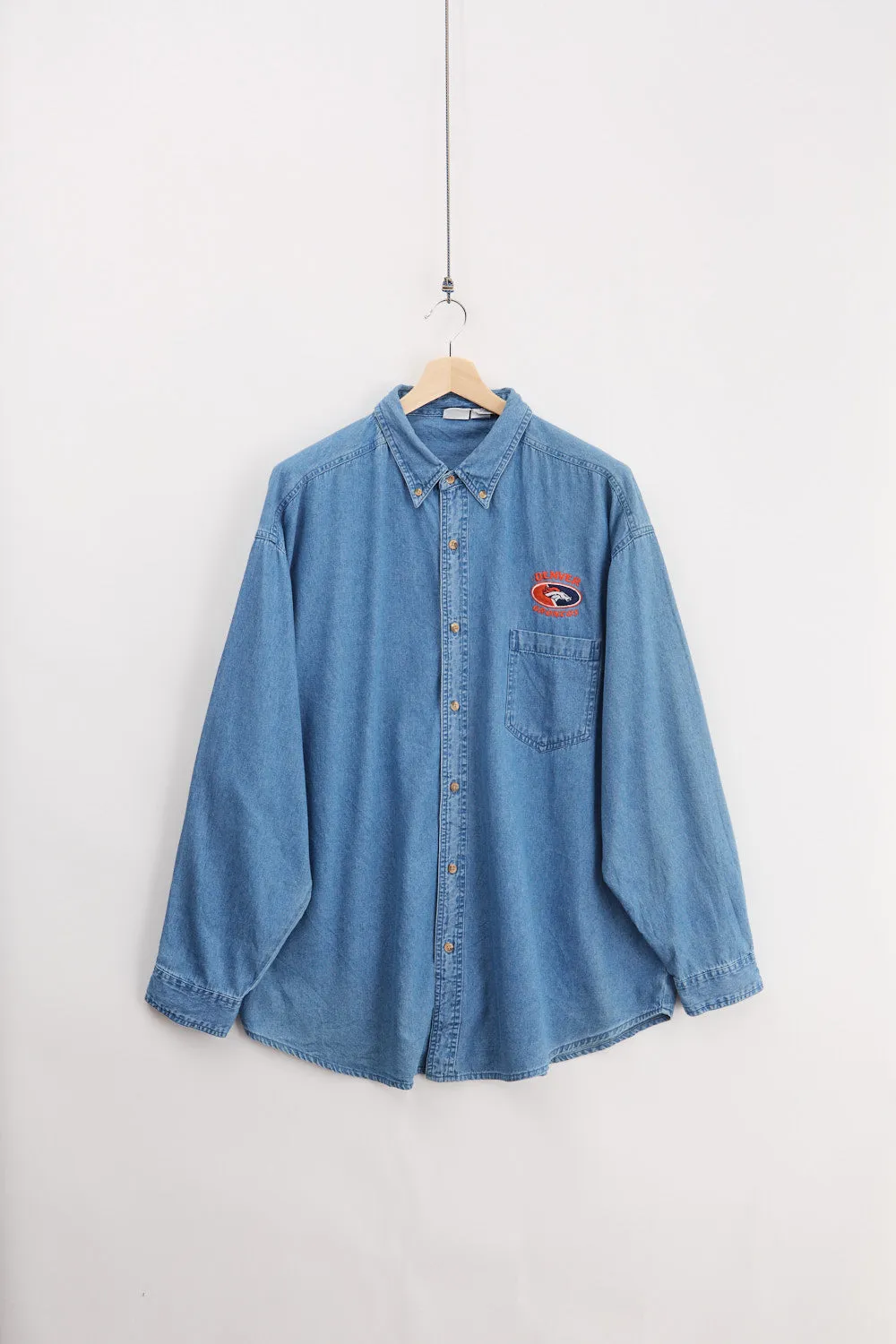 Denver Broncos Denim Shirt (2XL) sold by Livid Jeans
