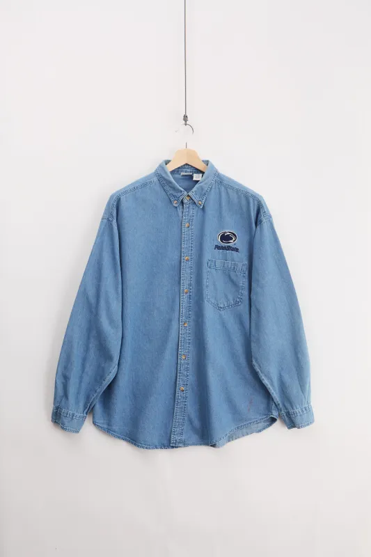 PennState Denim Shirt (XL) sold by Livid Jeans