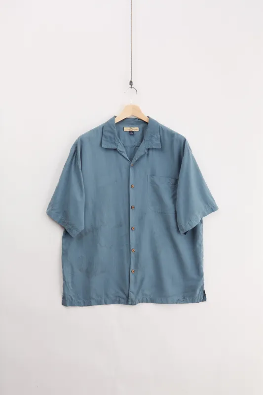 Tommy Bahama Silk Shirt (XL) made by Vintage