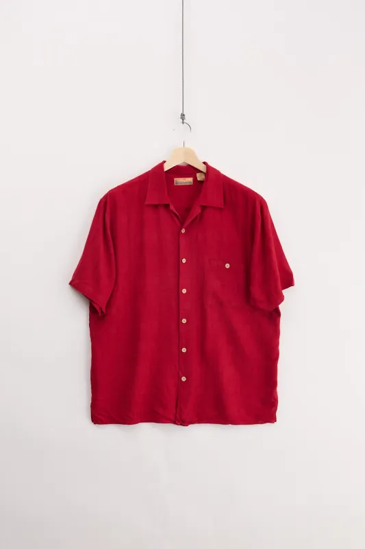 Silk Resort Shirt (L) made by Vintage