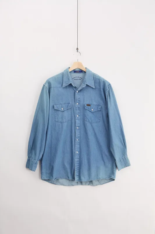 Pendleton Western Denim Shirt (L) sold by Livid Jeans