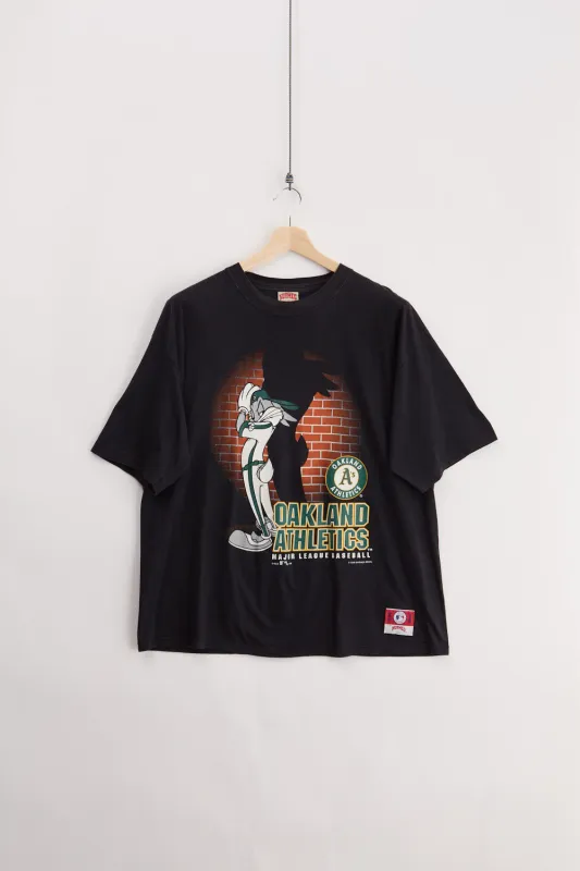1996 Oakland Athletics Loony Toons Tee (XL) sold by Livid Jeans