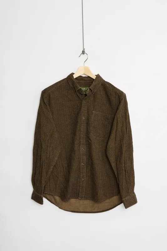 Eddie Bauer print cord shirt (L) sold by Livid Jeans