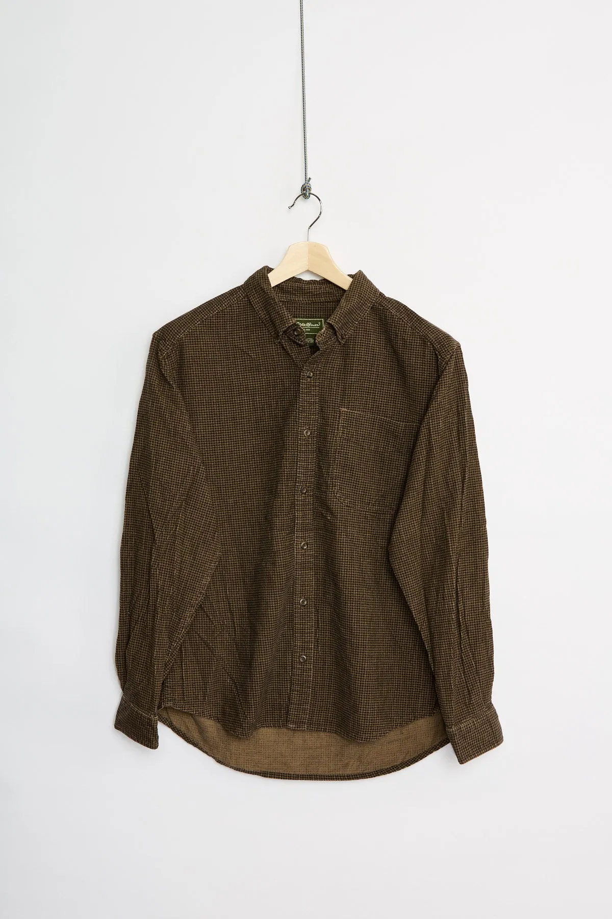 Eddie Bauer print cord shirt (L) sold by Livid Jeans