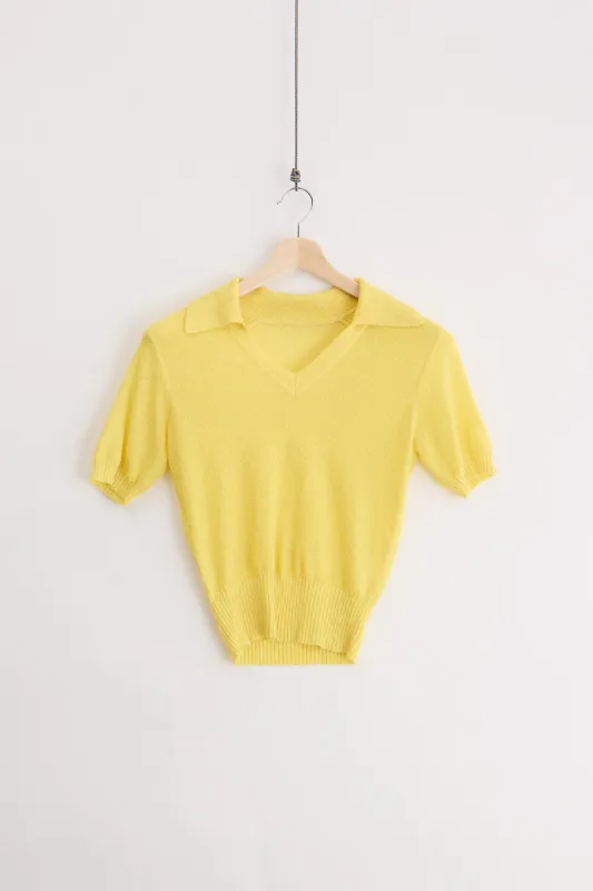 Vintage Summer Knit Polo (S) sold by Livid Jeans