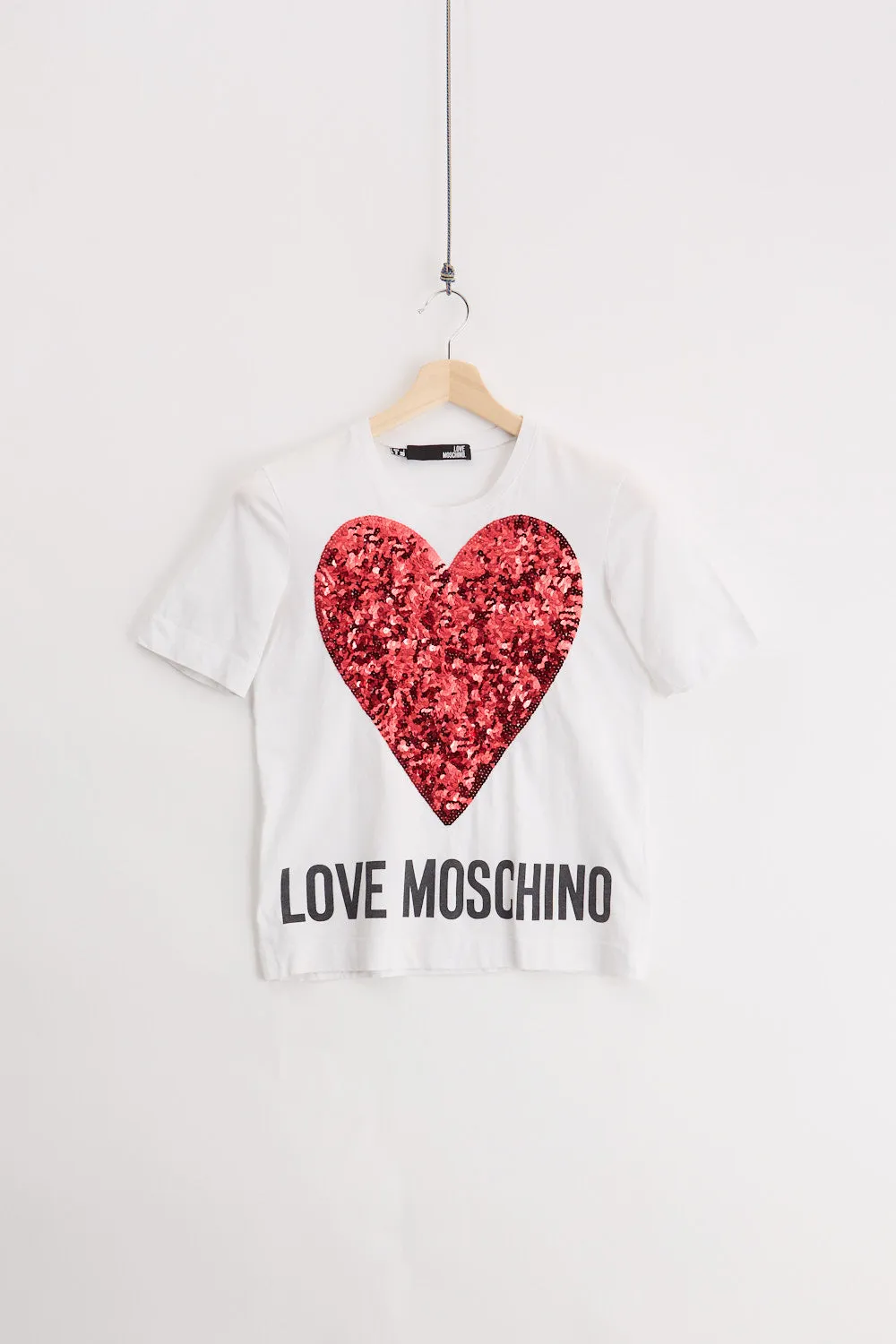 Moschino Love Tee (S) sold by Livid Jeans