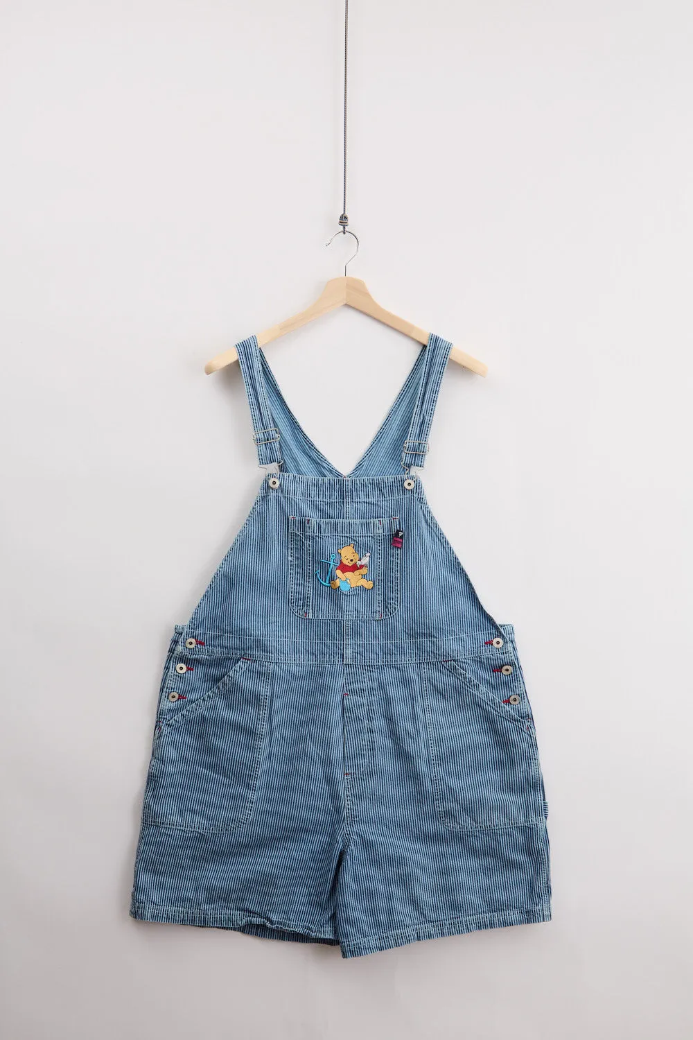 90's Disney Plus Striped Dungaree (46) sold by Livid Jeans