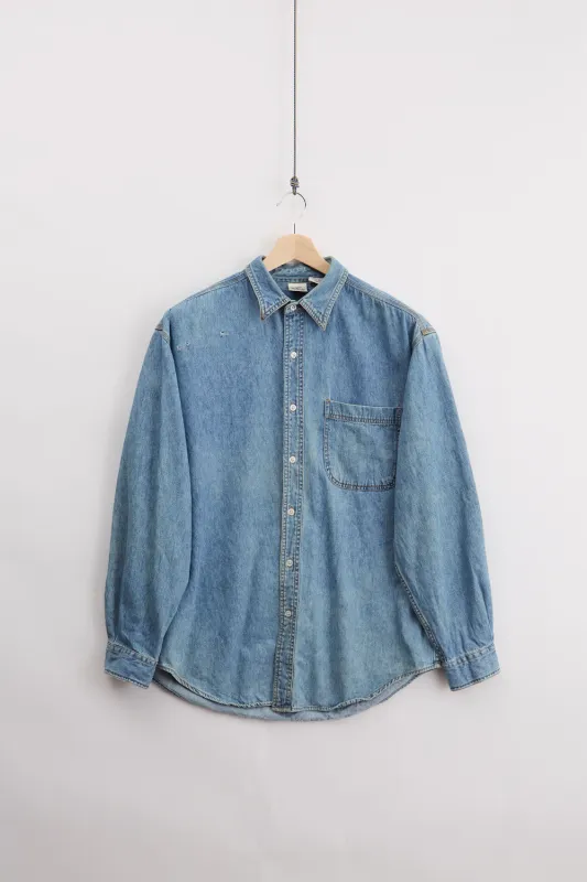 90's Disney Denim Shirt (L) sold by Livid Jeans