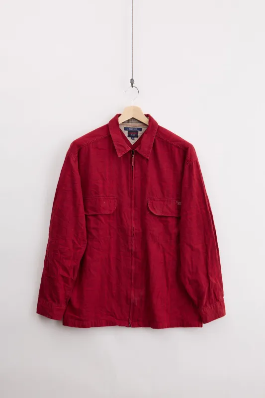 Tommy Jeans zippered flannel workshirt (XL) made by Vintage