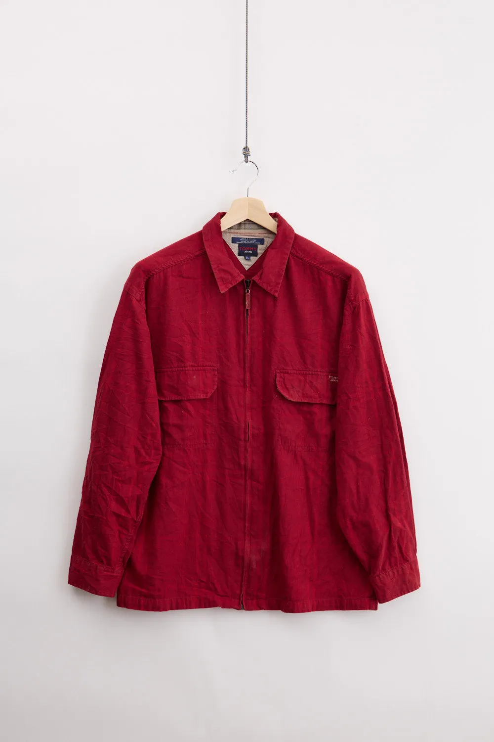 Tommy Jeans zippered flannel workshirt (XL) sold by Livid Jeans