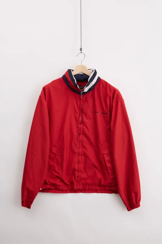 Tommy Hilfiger lightweight hooded windbreaker jacket (XL) made by Vintage
