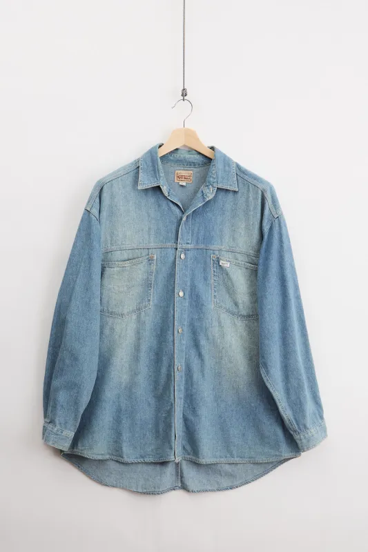 90's Guess Denim shirt (XL) sold by Livid Jeans