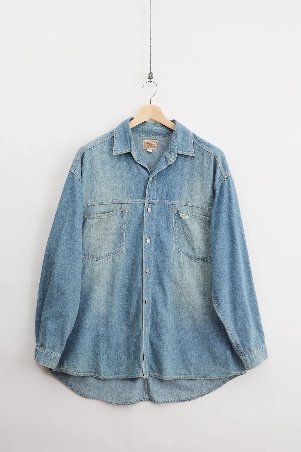 90's Guess Denim shirt (XL) sold by Livid Jeans
