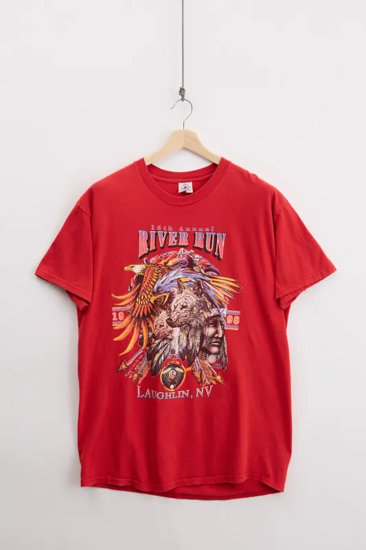 1998 River Run tee (L) made by Vintage