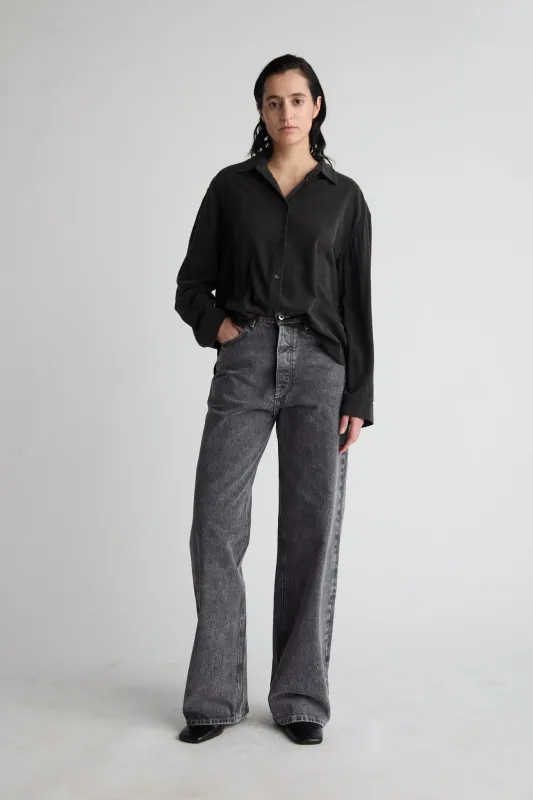 Tiki Black Noil Silk sold by Livid Jeans