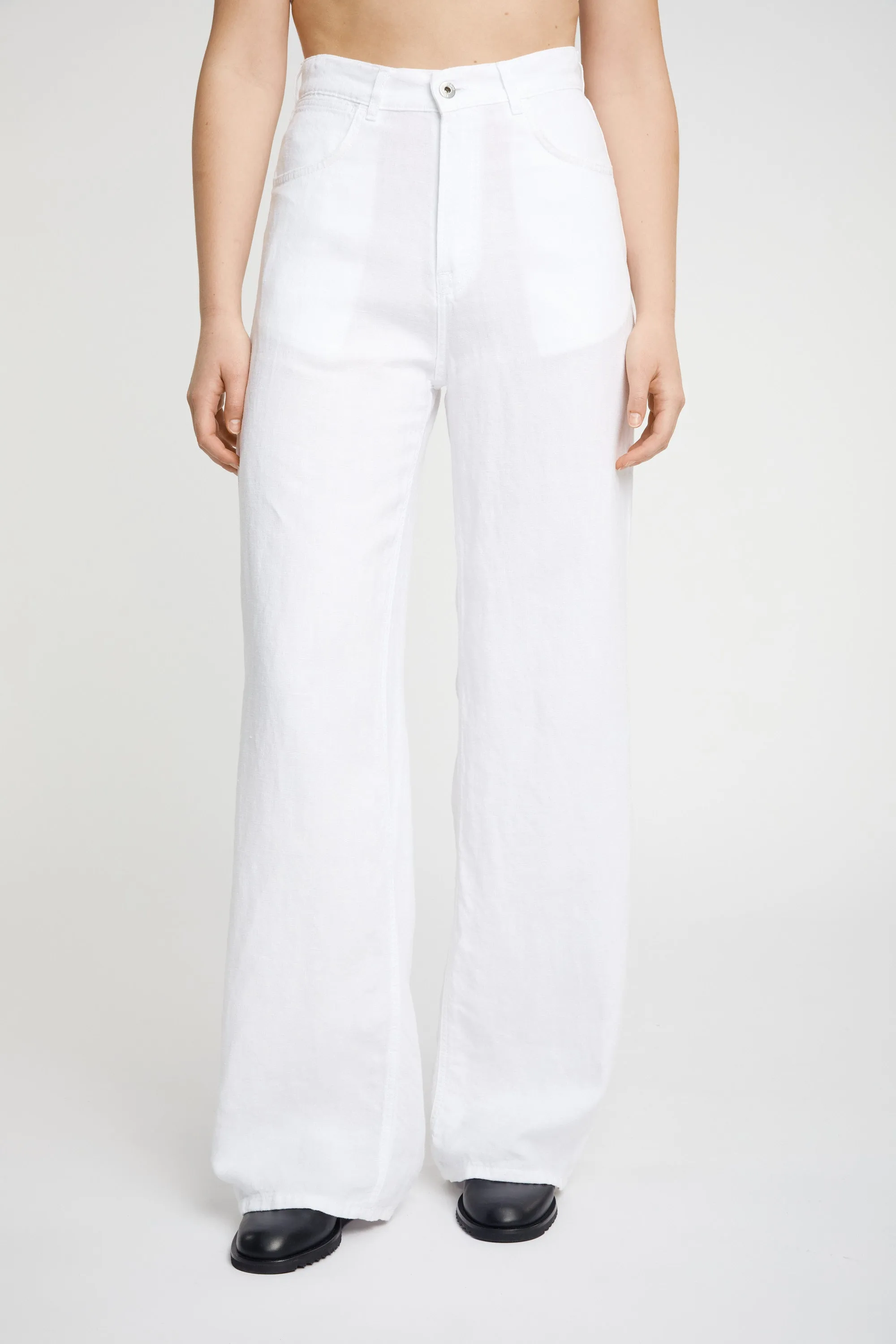 Keri White Linen sold by Livid Jeans