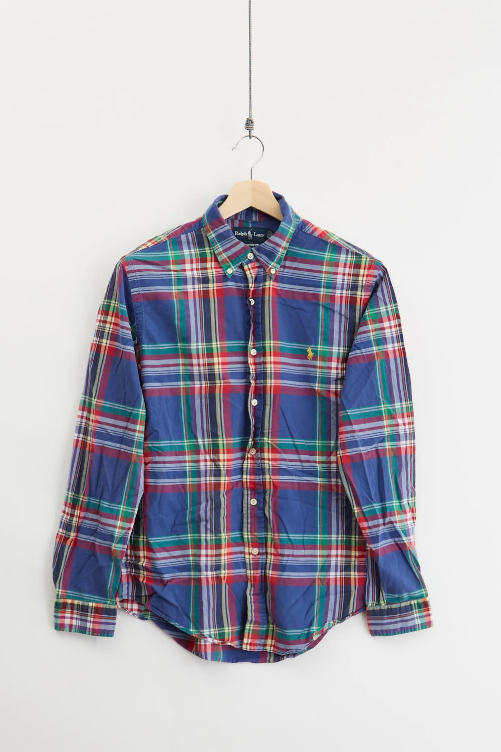 Polo Ralph Lauren Madras Shirt (L) sold by Livid Jeans