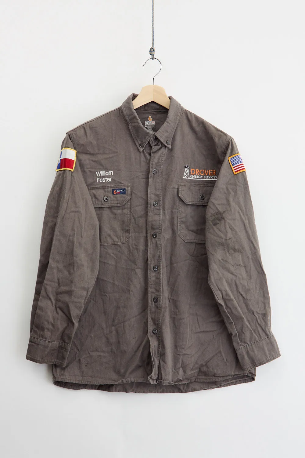 Texas Oilrig work shirt (L) sold by Livid Jeans