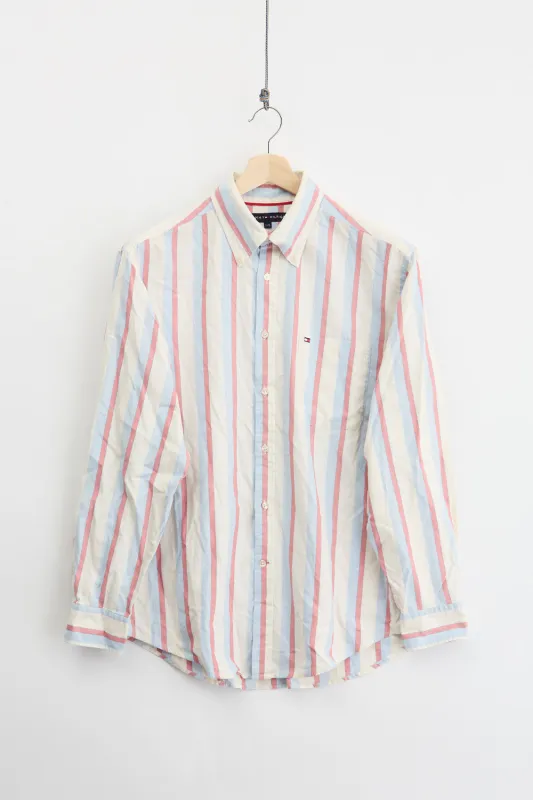 Tommy Hilfiger striped Oxford shirt (L) sold by Livid Jeans