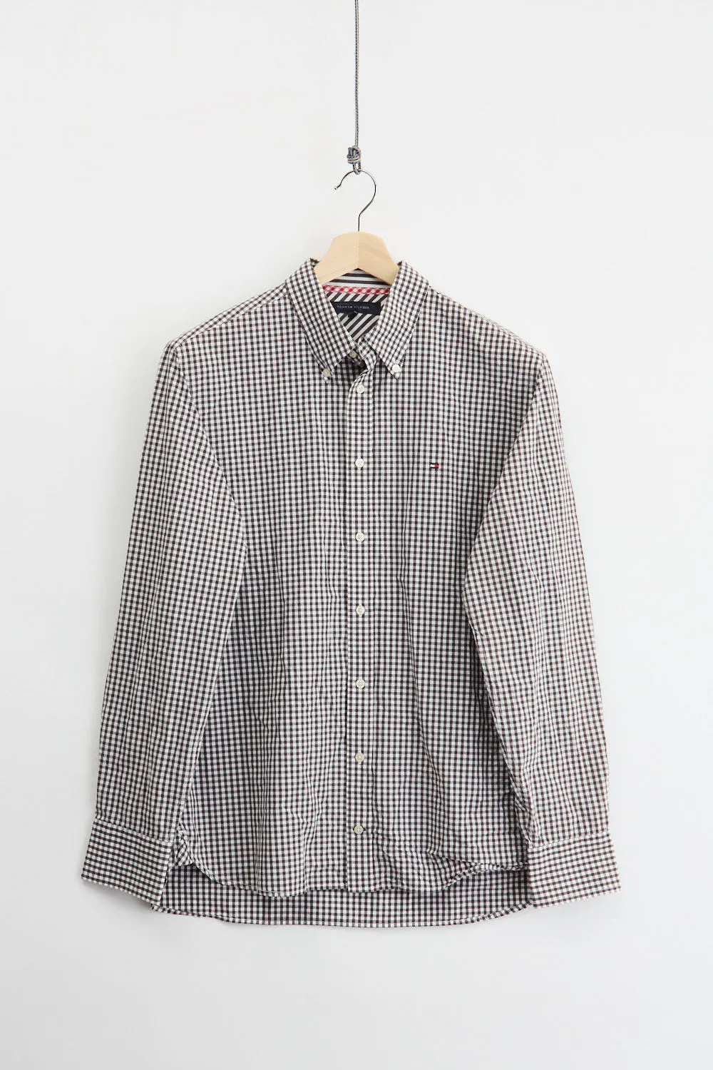 Tommy Hilfiger Gingham check shirt (L) sold by Livid Jeans